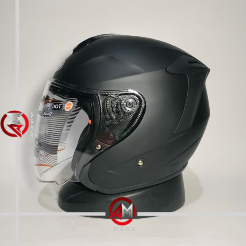 Jual Helm Ink Dynamic Solid Black Doff Half Face Helm Dynamic Polos