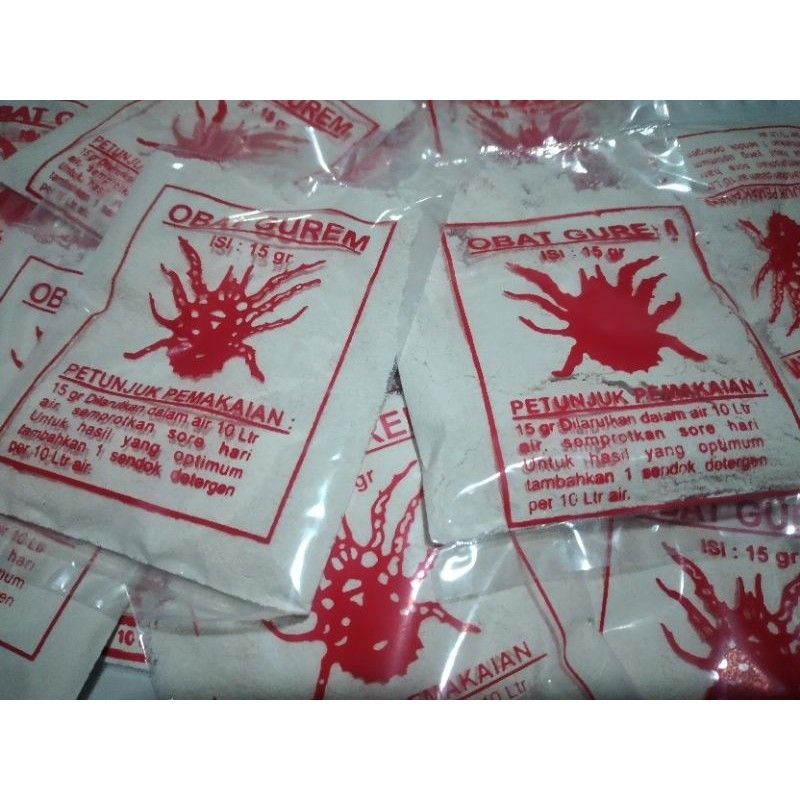 OBAT PEMBASMI GUREM DAN KUTU UNGGAS AYAM 15GR ORIGINAL AMPUH