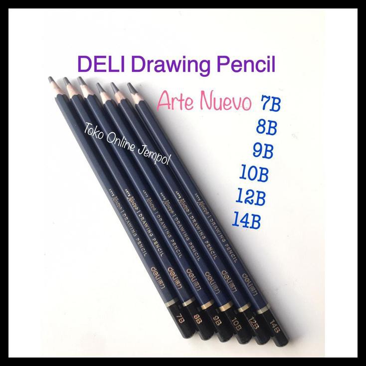 

Deli Ecer 7B 8B 9B 10B 12B 14B Pensil Sketsa Drawing Pencil Atk1016Dl - 7B.