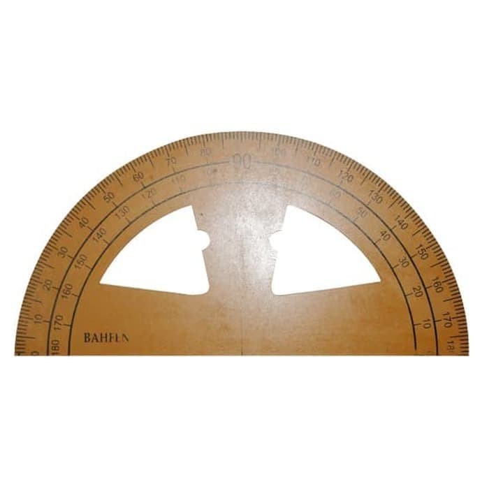 

Penggaris Busur Kayu JUMBO BESAR untuk Guru sekolah MATEMATIKA FISIKA IPA Busur BAZIC BC-602 PLASTIK