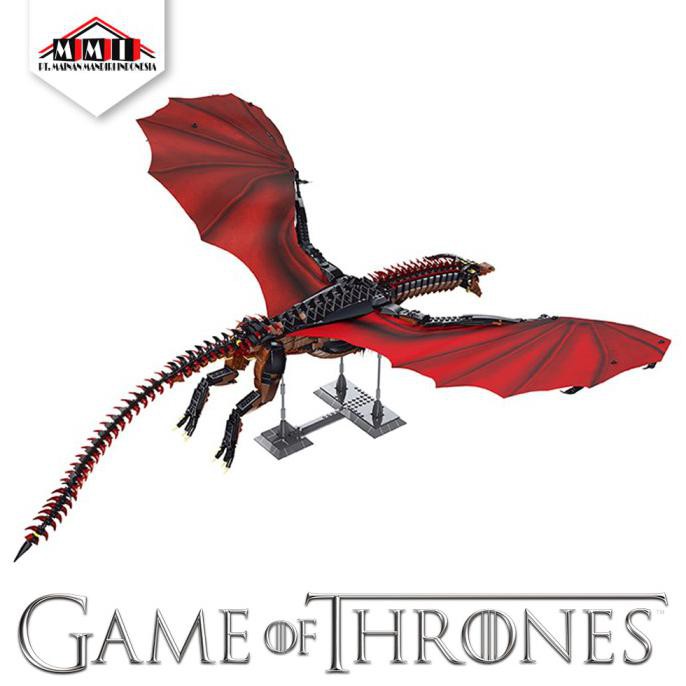 Update Building Block - Puzzle Game Of Thrones - Dragon Fire 1889+ Pcs Hemat