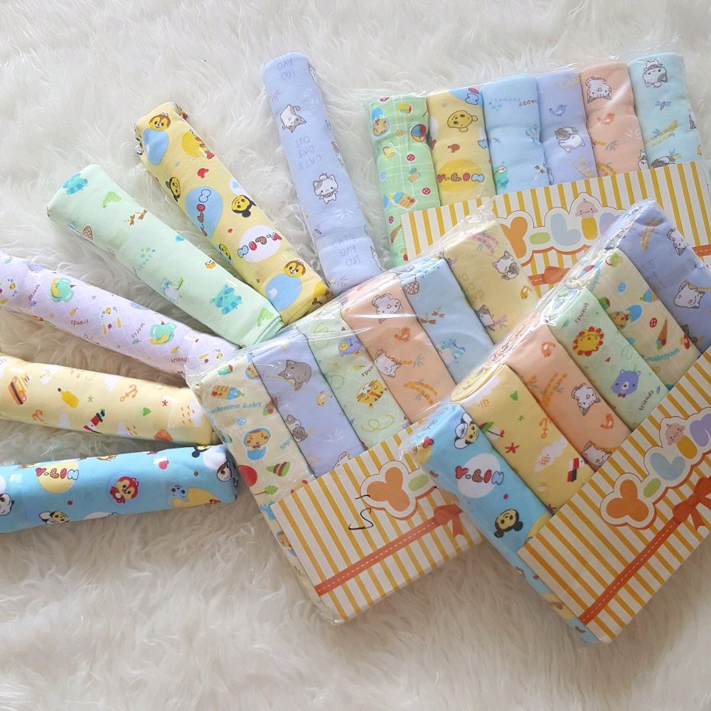 PROMO!!!Bedong Bayi Merk Y-Lin ukuran 100x90 Full Cotton Kaos Motif SNI