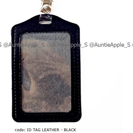 

◙ NAME TAG /ID TAG HOLDER/ID CARD HOLDER LEATHER/TEMPAT ID CARD BLACK - Biru ✈