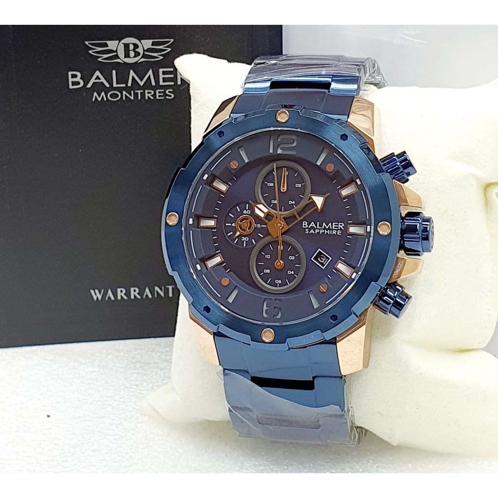 Balmer Sapphire Original BA7978 Jam Tangan Pria Stainless Original