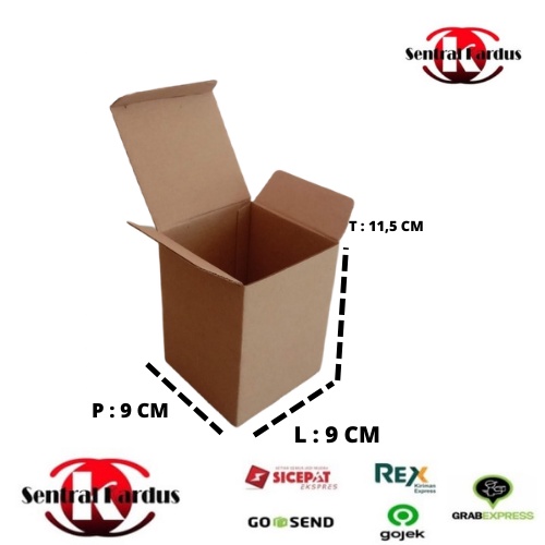 

NEW (ISI 10 PCS )kardus box karton polos uk 9X9X11,5CM DIECUTE POLOS/KEMASAN KADO/DIECUTE TINGGI POLOS