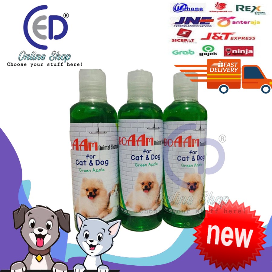 SHAMPOO BOAAM KUCING &amp; ANJING GREEN APPLE 250ML