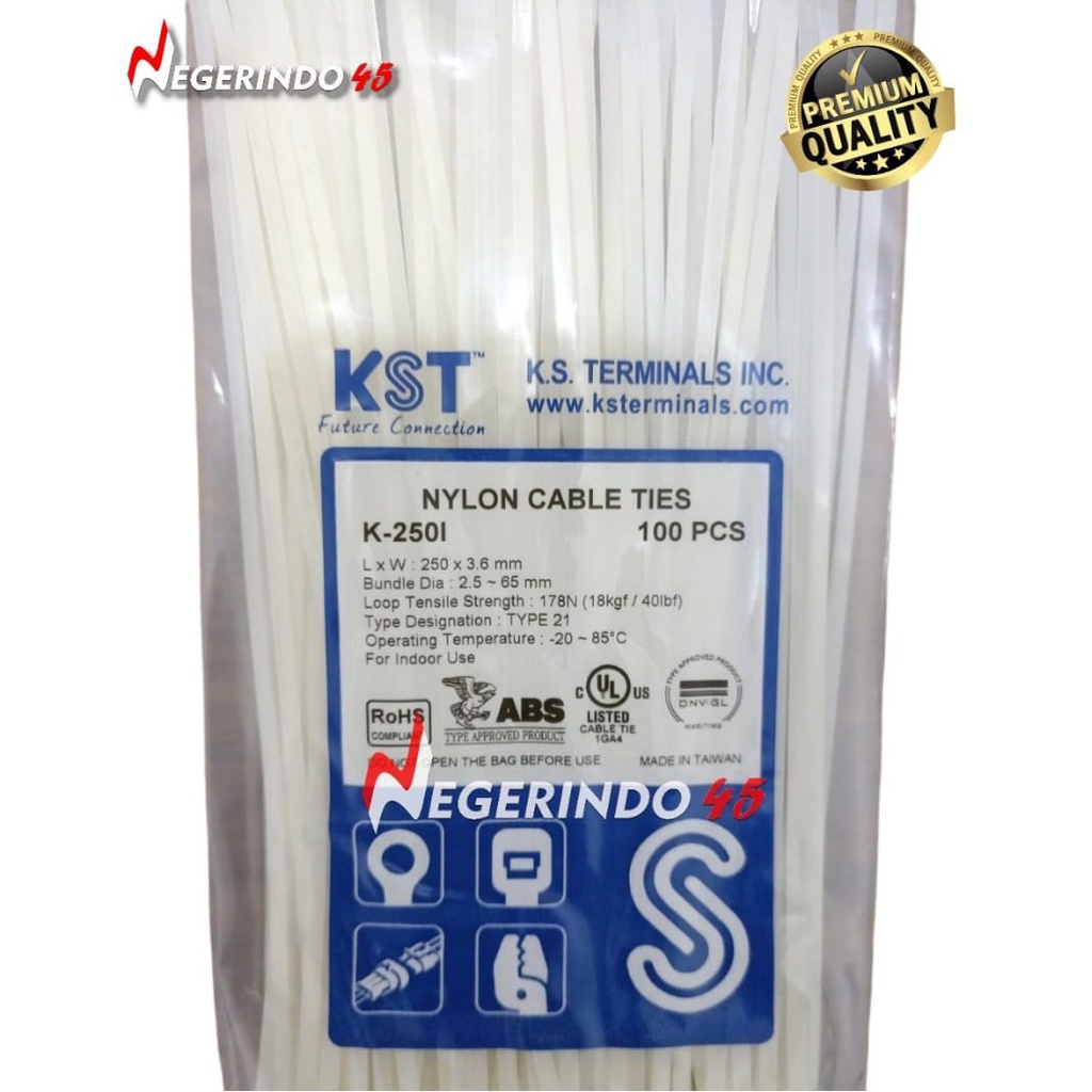 Kabel tie kst / kabel tis 250X3,6 / nylon cabel ties / pengikat kabel / kabel ties 250