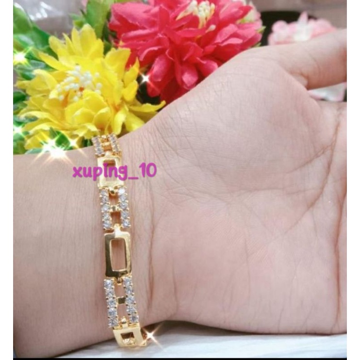 Gelang tangan dewasa permata gold xuping.