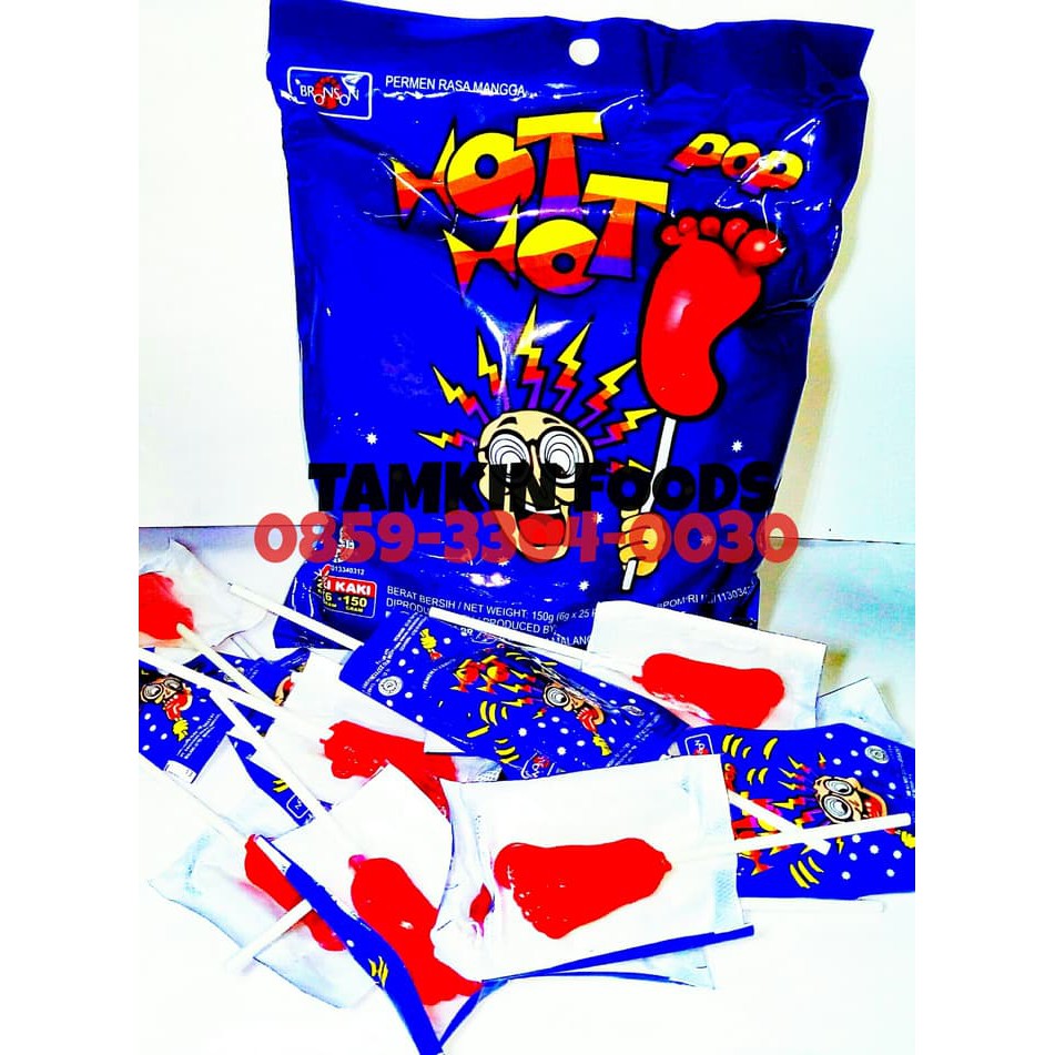 

Permen Lolipop HotHot Pop Kaki Merah HHR1591