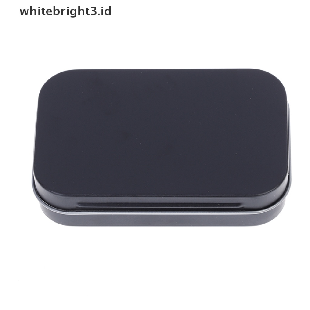 (whitebright3.id) Kotak Kaleng Penyimpanan Uang / Koin / Permen / Kunci Bahan Metal Untuk Survival