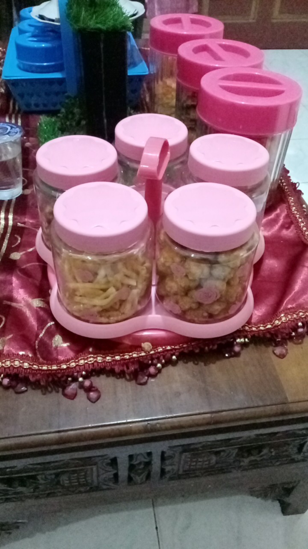Dusdusan Technoplast Hanna Spin Canister Set Toples Lebaran Cantik Putar