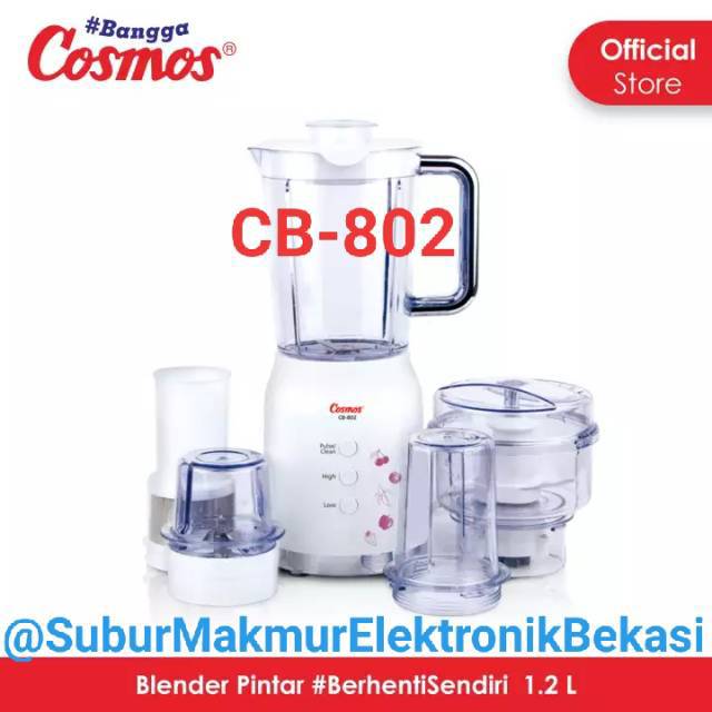 Blender Listrik BLENZ 4in1 Cosmos Goblet Plastik CB-802