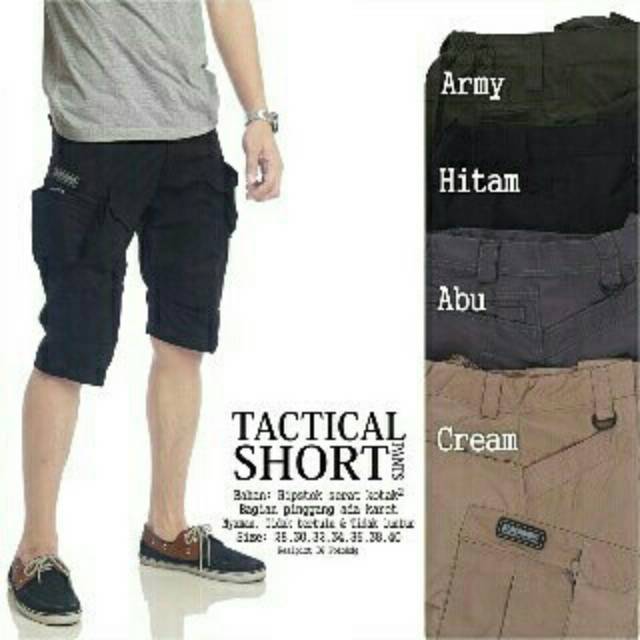 Celana pendek tactical cowok keren