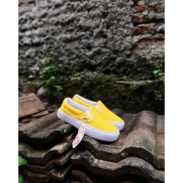 SEPATU VANS KIDS UNTUK BAYI ANAK MURAH BERKUALITAS HITAM KUNING HITAM 21 - 35