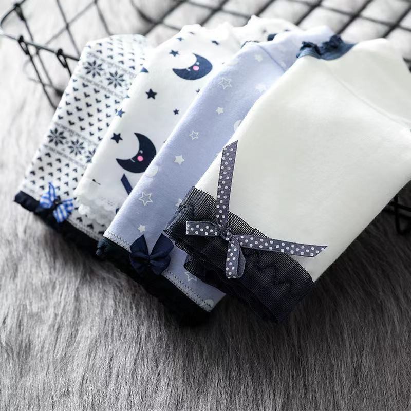 HOHO_HWANG (C-89) Celana Dalam Brief Mid Waist Bahan Katun Anti Bakteri Warna Polos Untuk Wanita-2