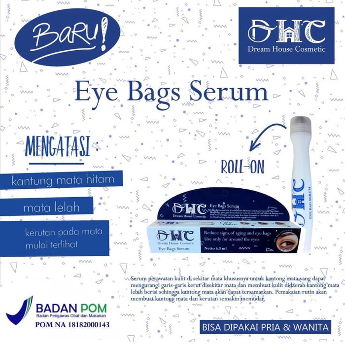 DREAM HOUSE COSMETIK eyebag serum with roll on bpom