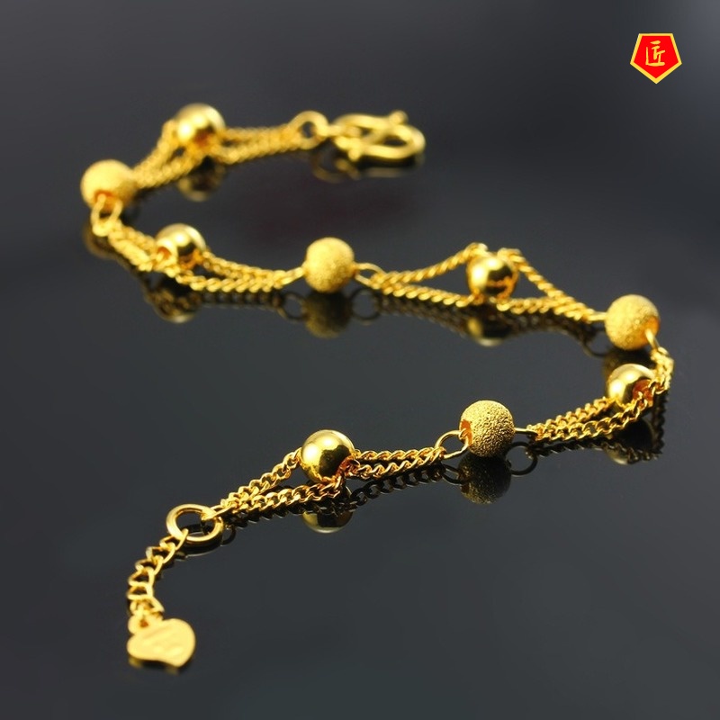 [Ready Stock]Gold Elegant Fashion Beaded Bracelet