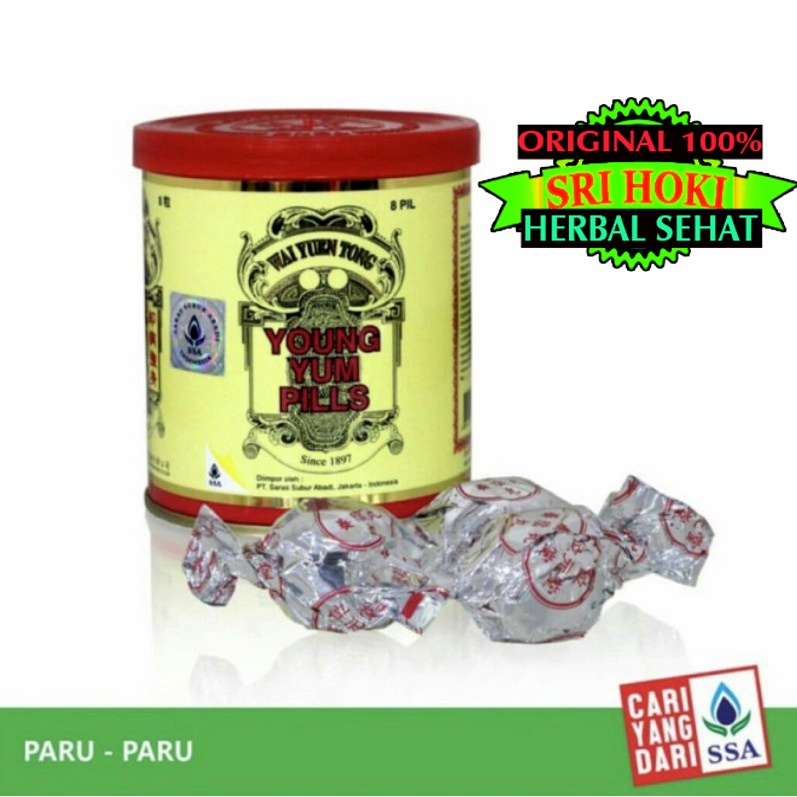 Obat Herbal Paru Batuk Lemas Letih Wei Yuen Young Yum Pills Original Cina