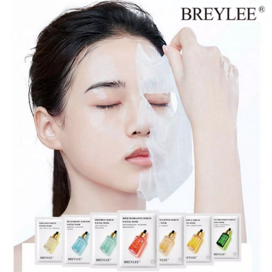 Sheet Mask Varian  - Breylee Serum Facial Sheet Mask - Masker Wajah Breylee (1pcs)