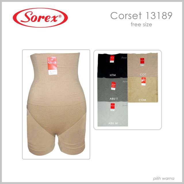 Celana Korset Corset Pelangsing Perut Badan Terbaru Sorex 13187 13188 13189