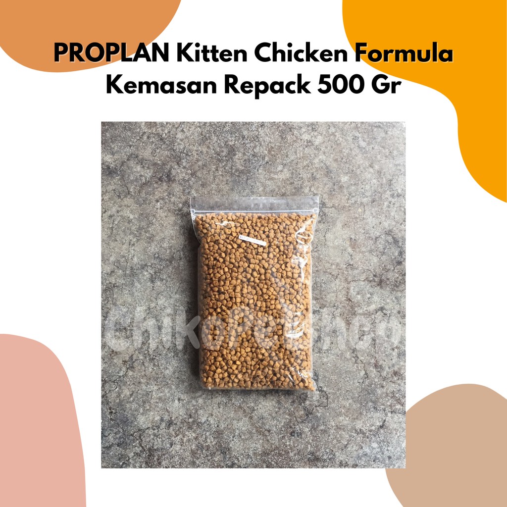 PROPLAN KITTEN Chicken Formula Cat Food Makanan Anak Kucing Kemasan 500 Gr