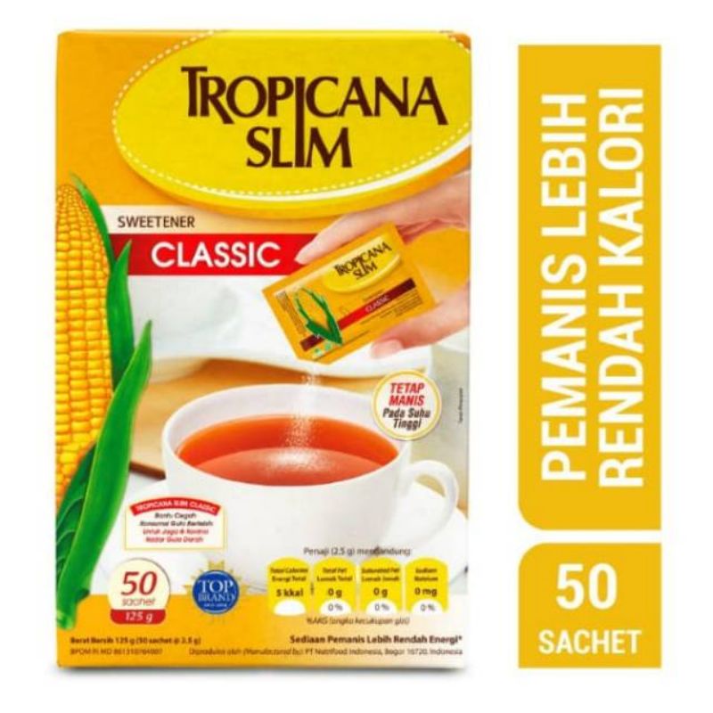 

Tropicana Slim classic 50 sachet