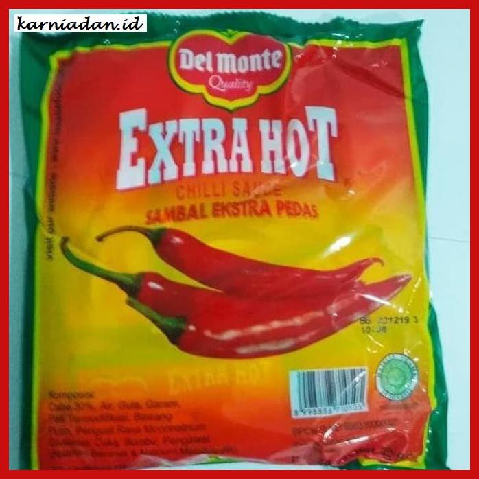 

gnidderdsaus- saus sachet delmonte extra hot - 24 pcs -asliiiiii.