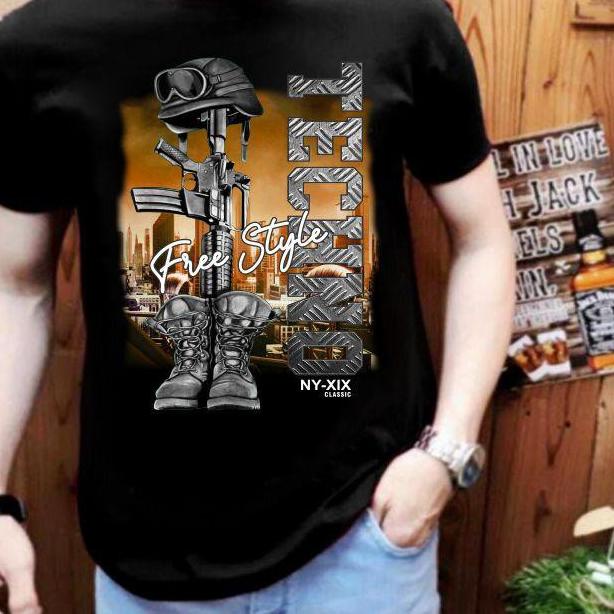 ✤ GM Kaos cowok/pria/dewasa Spiderman Merah bahan katun 30S fit to L-Xl. ✿