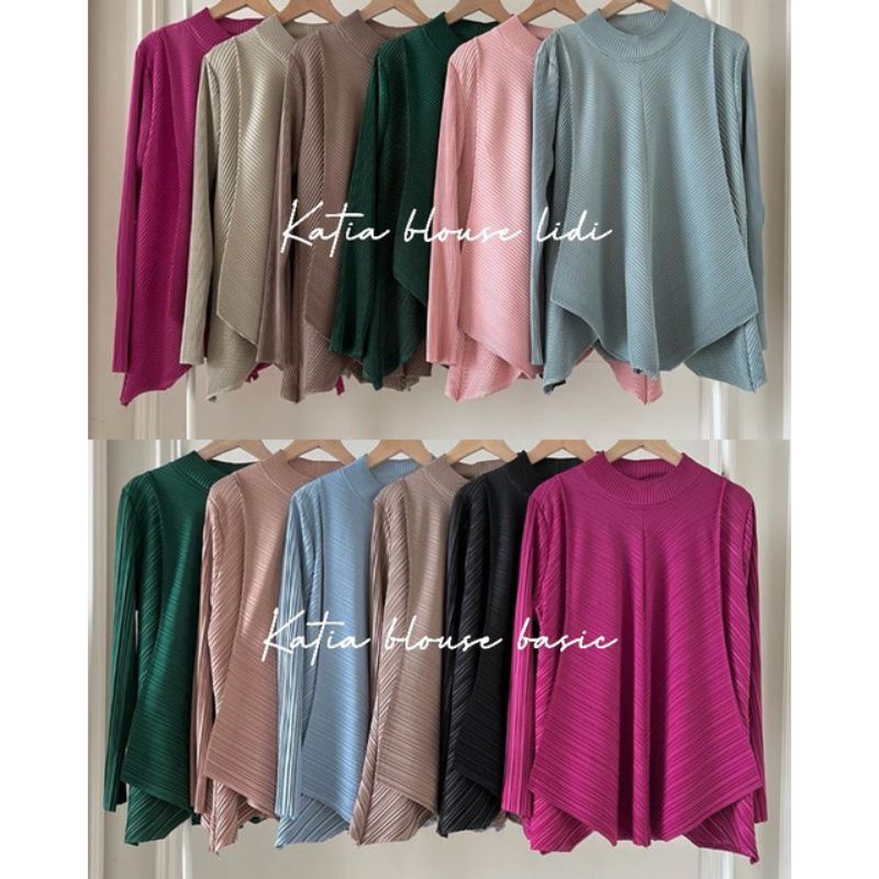 ATASAN PLISKET IMPORT MURAH BLOUSE PLISKET MEIJIEWANG CAVEL DIAMORE_ID