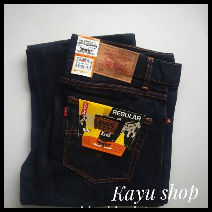 6Euu Celana Jeans Standar Pria Levis Hitam Garmen Biru Muda Tua - Garmen, 28 Vuqd