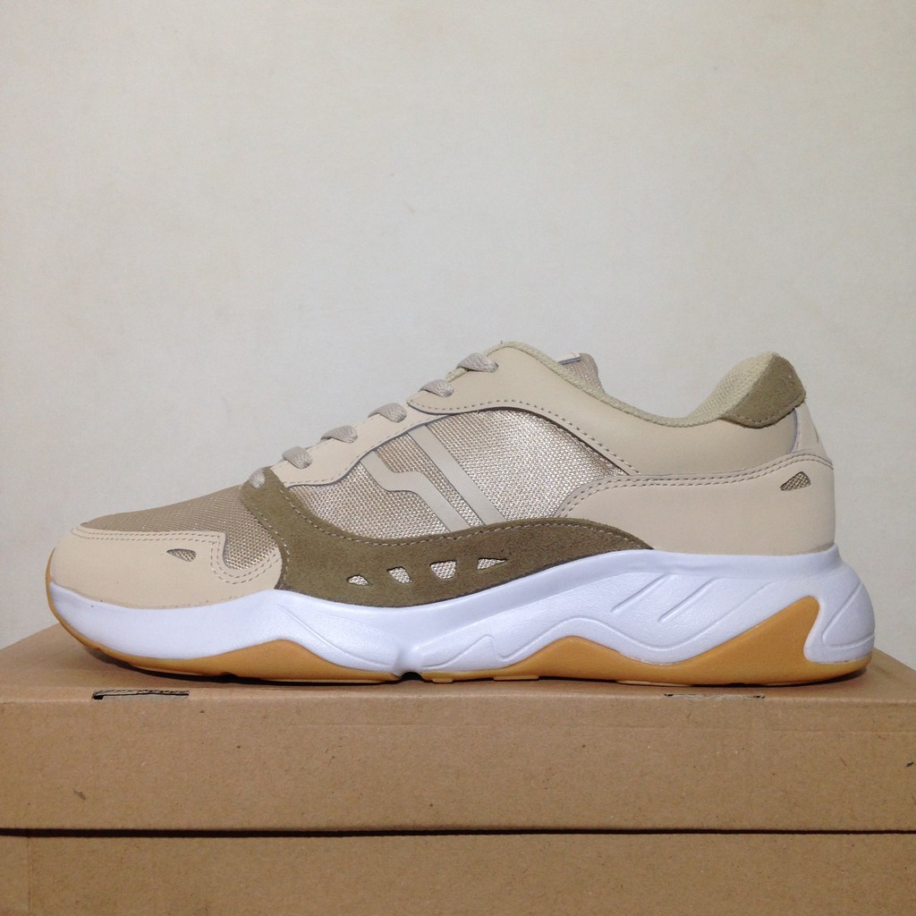 Sepatu Casual Piero Ergo Khaki White Gum P20613 Original BNIB