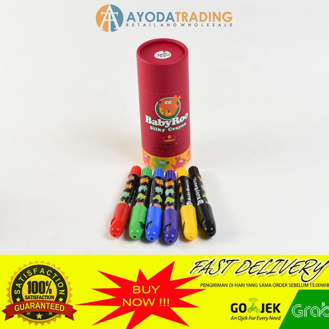 

Joan Miro Baby Roo Silky Washable Crayon 6pcs TERLARIS