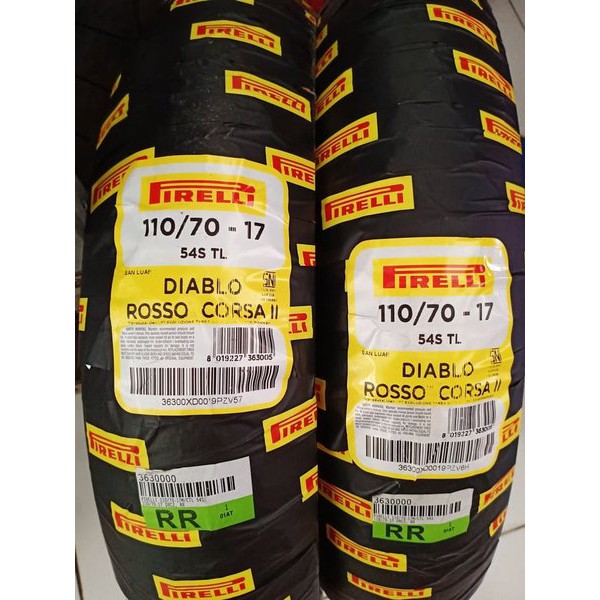 BAN PIRELLI DIABLO ROSSO CORSA 2 110 70 RING 17