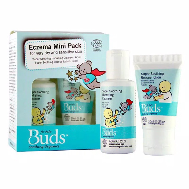 Buds organics ezcema mini pack - paket hemat perawatan eksim