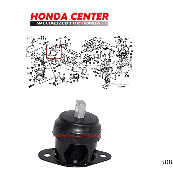 engine mounting kanan gantungan mesin kanan accord cm5 2003 2004 2005 2006 2007