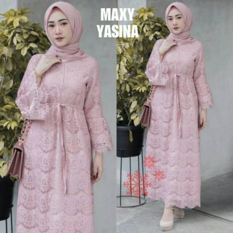 MAXI YASINA/GAMIS FULL BRUKAT/GAMIS BUSUI