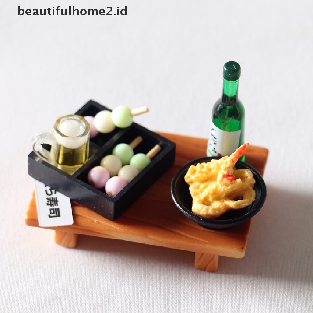 (beautifulhome2.id) Miniatur Sushi Jepang Skala 1 / 6 Untuk Aksesoris Dapur Rumah Boneka