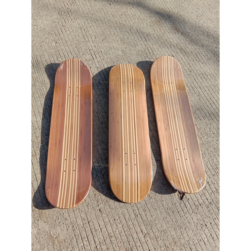 Papan skateboard Bahan Serat Bambu Dengan Kaca