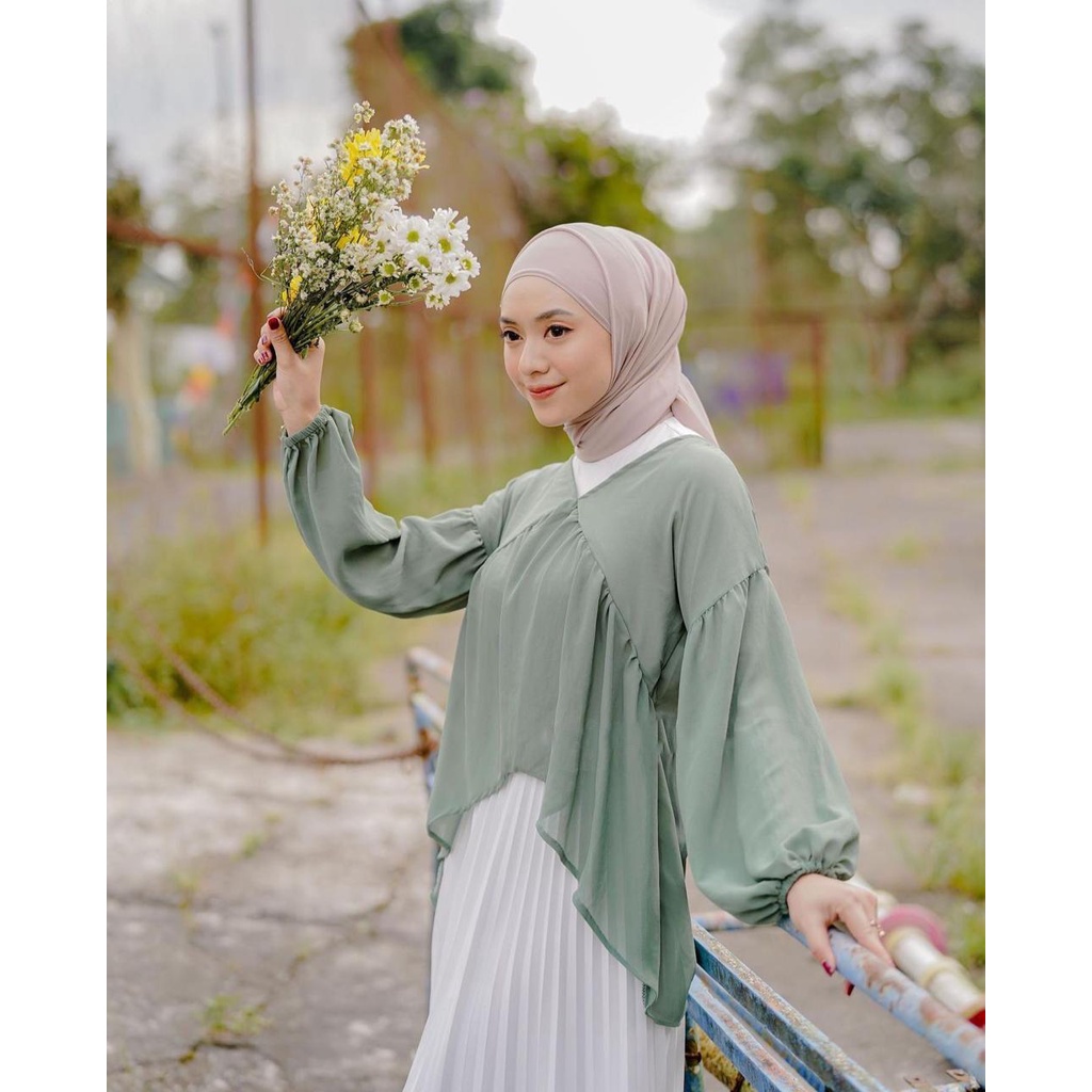 1KG MUAT 6PCS | DEALOVA BLOUSE CERUTY BABYDOLL GOOD QUALITY FASHION GROSIR WANITA HITS SELEBGRAM