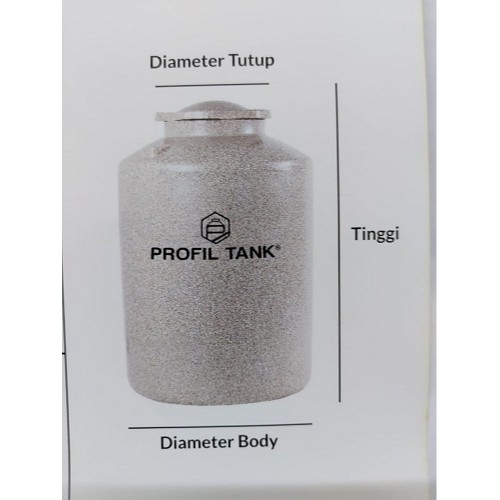 Tangki Air / Tandon Profil Tank Stone Series tipe TDA-300L (300 liter)
