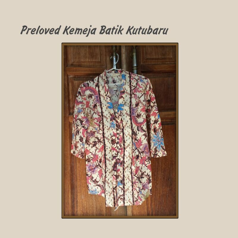 Preloved Kemeja Batik Kutubaru  /  Kemeja BatikWanita  / Kemeja Batik Murah