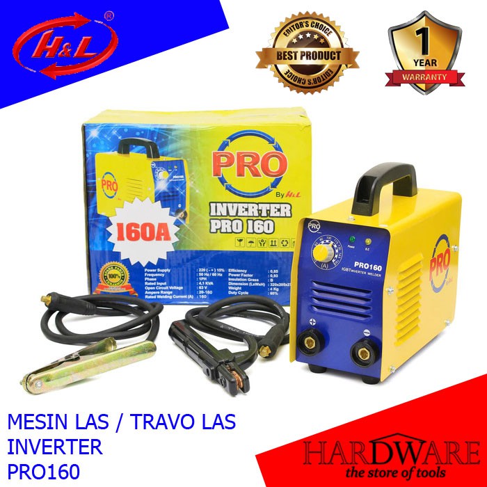 Mesin Las H&L / Trafo Las 160 Pro inverter