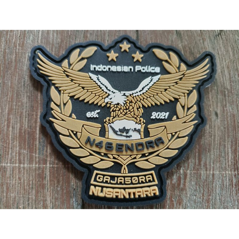 Patch Rubber Velcro Emblem NAGENDRA GAJASORA