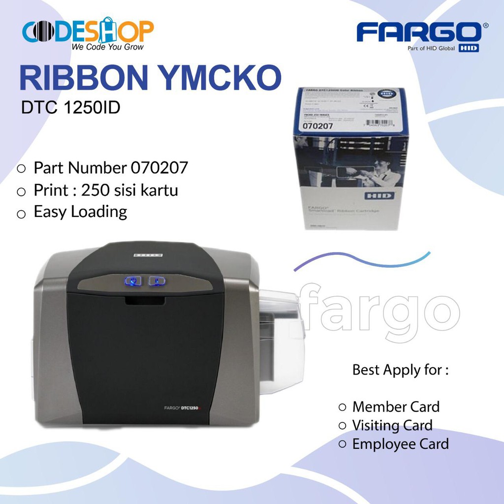 Printer Id Card Murah Bagus Berkualitas Fargo Dtc1250e Id Card Printer Fargo Dtc 1250e Shopee Indonesia