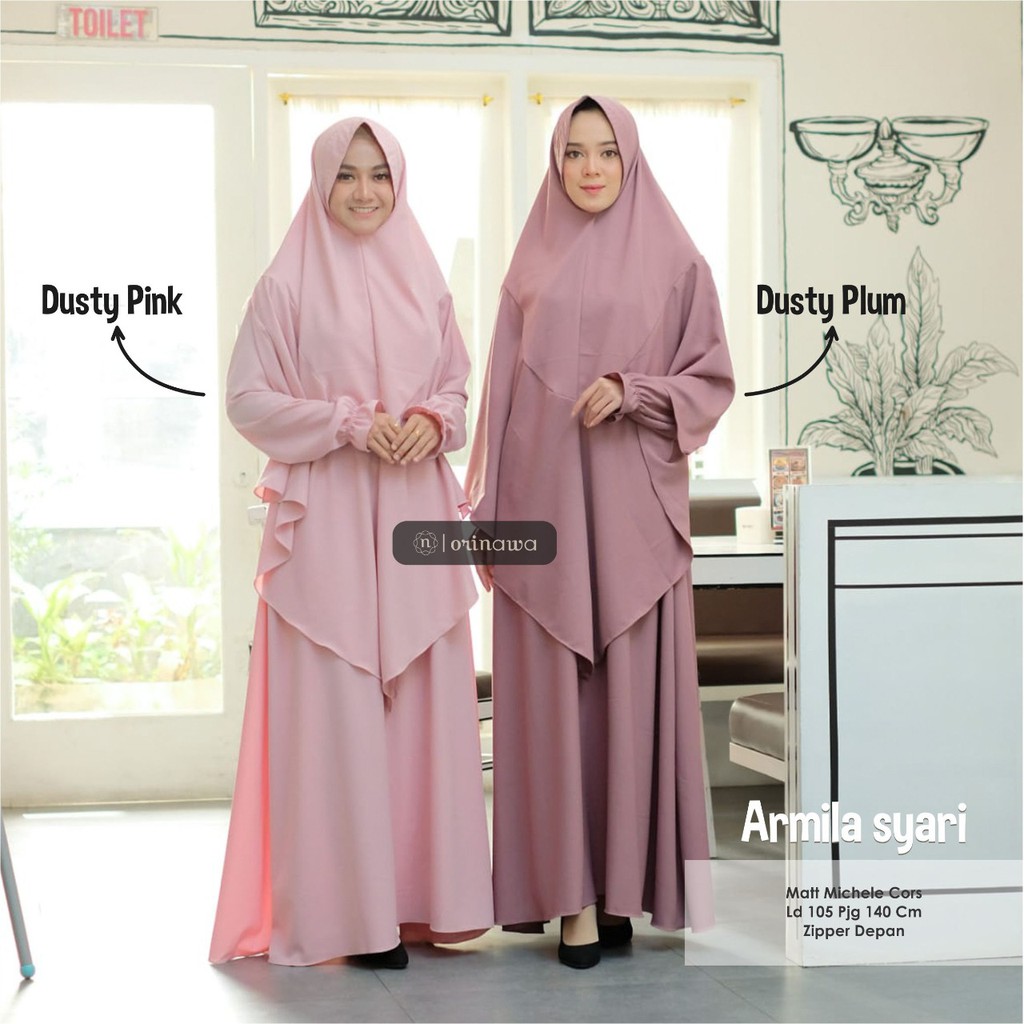 ARMILA SYARI/SET GAMIS SYARI POLOS/ARMILA SYARI NAWA