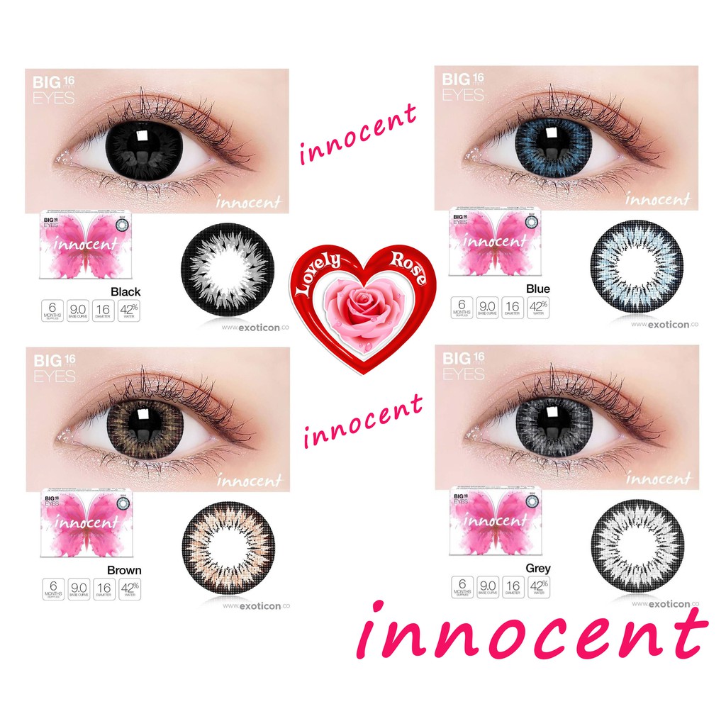 Jual Innocent Softlens Big Eyes 16 Mm By Exoticon Bebas Pilih