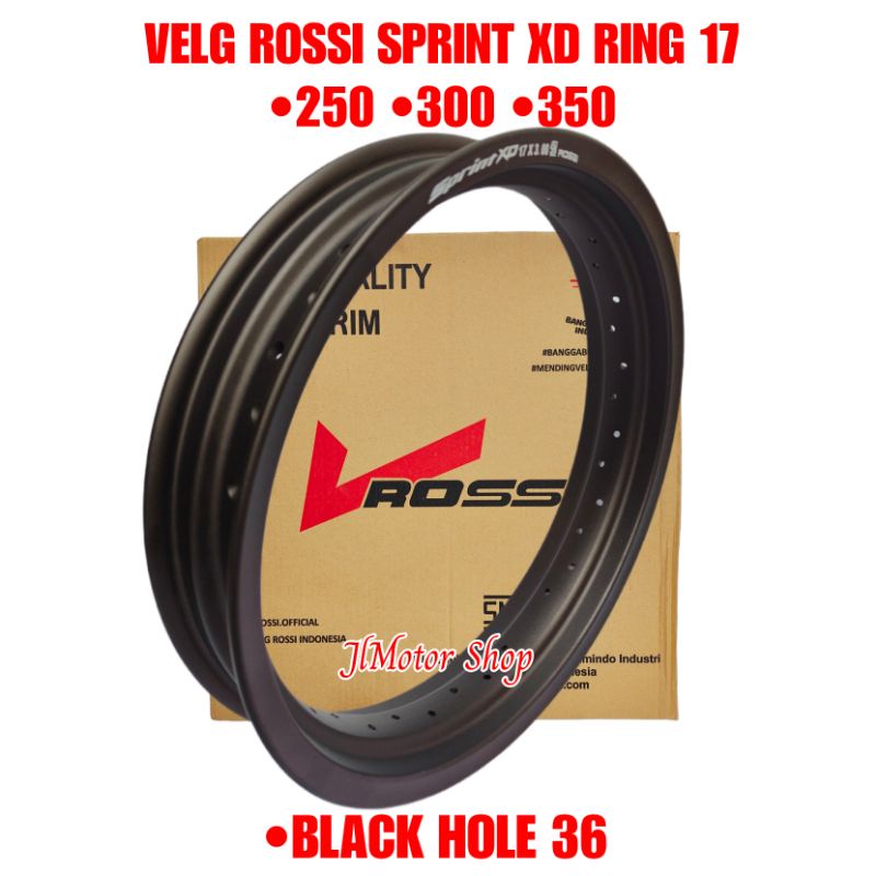 Sepasang Velk Pelek Velg Rossi Ring 17 250 300 350 Tapak Lebar Sprint XD - Velg VRossi Ring 17 250 300 350 Ring 17 Rossi Sprint Xd