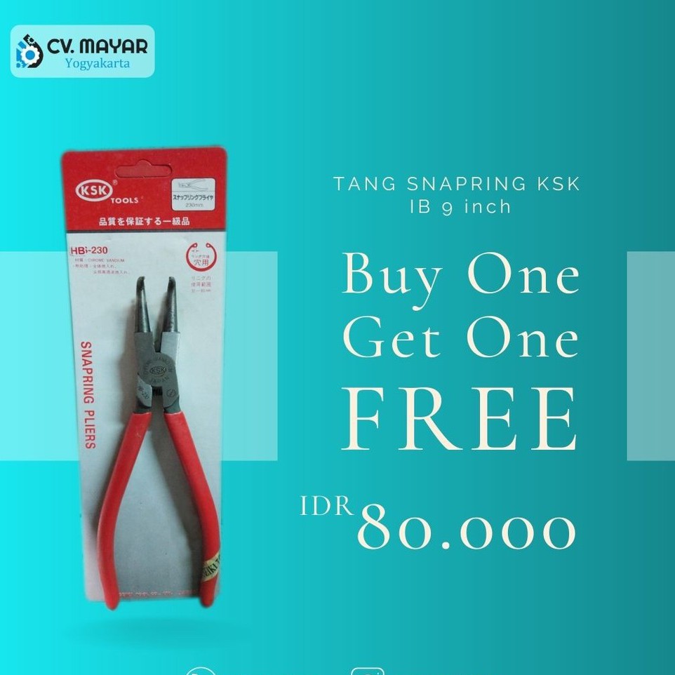 Tang Snapring KSK IB 9 inch Buy 1 Get 1