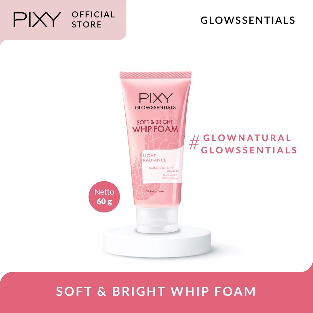 Pixy Glowssentials Soft &amp; Bright Whip Foam 60 gr / Pixy Glowssentials Series