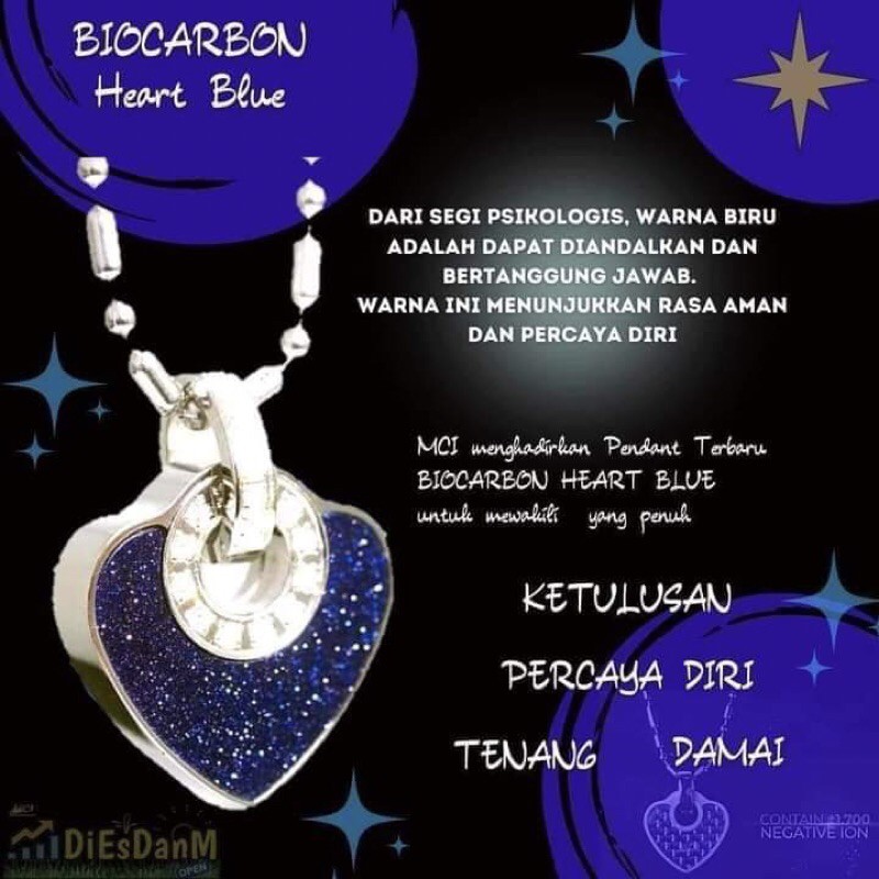 Pendant terbaru Lsw heart blue & Lsm reborn Mci